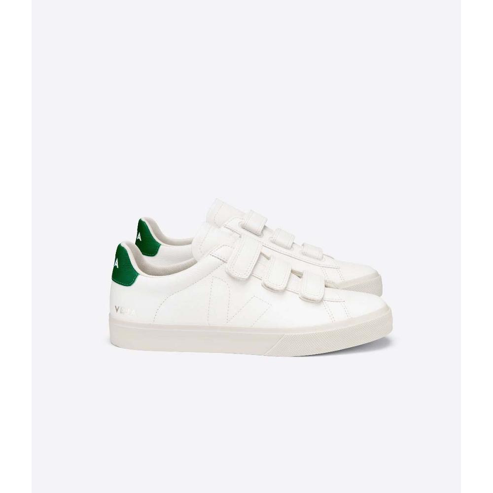 Veja RECIFE CHROMEFREE Joggesko Dame White/Green | NO 626AHK